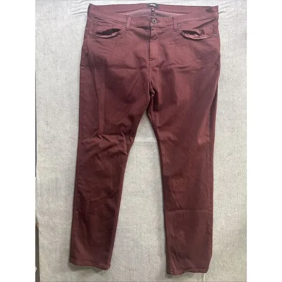 Paige Jeans Mens 40x32 Rustic Wine Red‎ Federal Classic America Denim - Picture 2 of 9